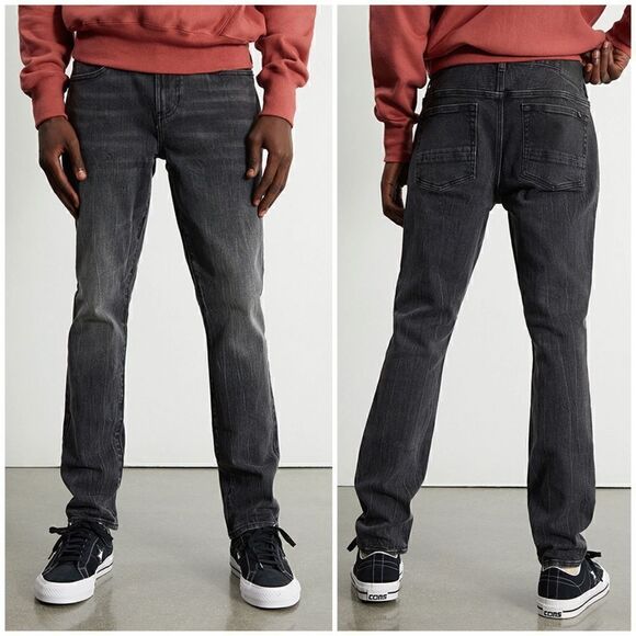 PacSun Men's Jeans Slim Skinny Stretch Mid Rise Black Wash Sz 28x30 - Picture 1 of 13